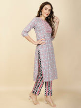 Yoke Embroidery Cotton Kurta Set